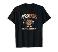 Proffee Sip Fuel Crush It Proteína Café Entrenamiento Motivación Camiseta