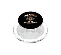 Proffee Sip Fuel Crush It Proteína Café Entrenamiento Motivación PopSockets PopGrip para MagSafe