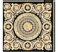 Profhome Papel pintado ornamentos 370553-GU papel pintado no tejido negro oro blanco-crema 0,70 m x 10,05 m / 7,035 m2