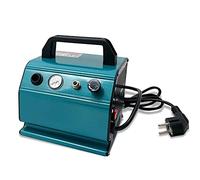 Profi-Airbrush Kit Beauty MAXX | Compresor Silencioso 47dB con Tanque 0,3L | Pistola Doble Acción + 3 Agujas/Boquillas | 125W sin Aceite | Ideal para Maquillaje, Uñas y Miniaturas | Set Profesional