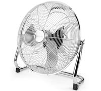 Ventilador industrial suelo, silencioso, diámetro exterior 45cm, 3 aspas metálicas, 3 velocidades, sistema seguridad, cuerpo cromado metálico, profica