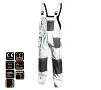 Profi Maurerbekleidung Chaqueta de Trabajo Blanco Pantalones Peto Ropa
