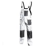 Profi Peto de Trabajo Blanco Gris Pantalones de Pintor Albañil Malerlatzhose
