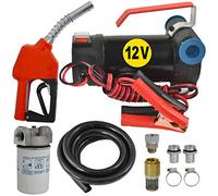 Profi-Pumpe® Diesel-Star 160-2 | Set de Trasvase 12V con Pistola Automática | Manguera de Goma 6m y Filtro | Caudal 40L/min | Ideal para Uso Móvil y Batería de Vehículos