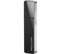 ProfiCare 330500 PC-NE 3050 - Depiladora de nariz y orejas (cabezal de acero inoxidable, incluye luz LED para una depilación precisa, carcasa brillante), color negro