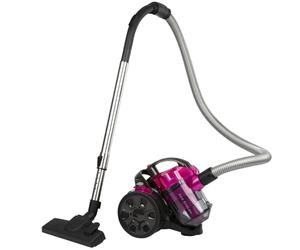 Proficare, Aspirador de Bidón Sin Bolsa 700W Rosa PC-BS3134-Rosa, Filtración HEPA, Tubo Telescópico, Cepillo Combinado, Ahorro Energético, Bobinado Automático, Ideal para Todo Tipo de Superficies