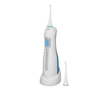 Proficare md 3026 irrigador bucal portátil inalámbrico con 2 boquillas, 3 modos limpieza, ipx7, batería, 150 ml, 1500 , blanco