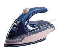 Proficare, Mini Plancha de Viaje 800W PC-DB3125 - Azul-Rosa, Compacta y Liviana, Suela de Cerámica Superglide, 3 Funciones (Vapor, Vertical, Seco), Tanque Transparente de 40ml, Mango Plegable