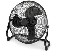 ProfiCare® Máquina de viento Ø 50 cm | Ventilador de ángulo ajustable | Ventilador de pie de 3 posiciones | Ventilador de metal silencioso | Enfriador de aire | PC-VL 3067 WM negro mate