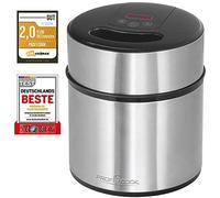 Proficook 501140 máquina para helados 1,8 l 12 w negro, acero inoxida