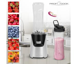ProfiCook - 501153 licuadora Batidora de vaso 400 W Negro, Plata