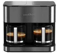 ProfiCook - Cafetera doble (3,6 L, hasta 32 tazas, 2 sistemas de preparación separados, carcasa de acero inoxidable, antigoteo, cafetera de filtro, 2000 W, PC-KAD 1308)