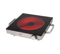 ProfiCook PC-EKP 1210 - Cocina de infrarrojos individual (apta para todo tipo de ollas, vitrocerámica, 2000 W, carcasa de acero inoxidable)