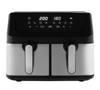ProfiCook® Freidora de aire caliente 2 cámaras | Airfryer | 9 litros | con sistema de preparación simultánea | freír sin grasa | Freidora de aire caliente | recipiente antiadherente | PC FR 1296 H