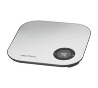 ProfiCook PC-KW 1158 Báscula de Cocina Digital, 5Kg Pasos 1g, función Tara, Acero Inoxidable, Plateado