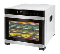 Proficook PC-DR1218 Deshidratador de Alimentos, 6 Bandejas Acero Inoxidable, Temperatura Ajustable 35-75°C, Temporizador 30 min - 24 h, Seca Frutas, Verduras, Carne, Hierbas
