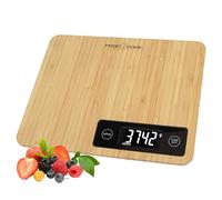 ProfiCook PC-KW 1271 - Báscula de cocina digital (100% bambú, rango de medición de hasta 5000 g, con unidades de medida que se pueden solicitar, pantalla LCD, función de tara, báscula PC-KW 1271)