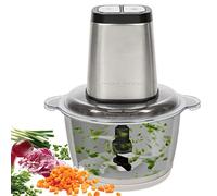 ProfiCook PC-MZ 1227 - Picadora eléctrica con función de trituración de hielo, cortador de verduras, recipiente de acero inoxidable de 1,7 l, cuchillo combinado para 2 o 4 cuchillas