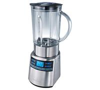 ProfiCook PC-UM 1006 Batidora de vaso, Jarra de cristal, 1.8 litros, Regulador velocidad electrónico, 1200 W, 1 Decibelios, Vidrio, Negro y gris