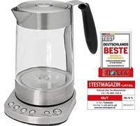 ProfiCook Tetera eléctrica PC-WKS 1020 G, 3000 W, 1,7 L, 1 decibeles, acero inoxidable, gris/negro