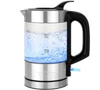 ProfiCook PC-WKS 1228 G Hervidor de agua de acero inoxidable, mini hervidor de agua con luz azul, hervidor de viaje para preparar té, ideal para comida de bebé de viaje, 0,5 litros