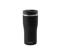 PROFINO Barista Thermo To Go Taza 0,35 L | Negro | A prueba de fugas gracias al sistema de doble orificio | Sin BPA | Apto para lavavajillas | Taza térmica de acero inoxidable para café para llevar