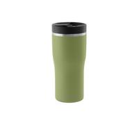 PROFINO Barista Thermo To Go - Taza térmica de 0,35 l, diseño de salvia, a prueba de fugas gracias al sistema de doble orificio, sin BPA, apto para lavavajillas, de acero inoxidable, mantiene el calor