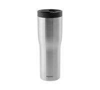 PROFINO Barista Thermo To Go - Taza térmica de acero inoxidable (0,5 L, a prueba de fugas gracias al sistema de doble orificio, sin BPA, apta para lavavajillas, acero inoxidable, mantiene el calor