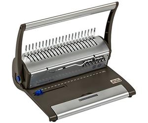 ProfiOffice Encuadernadora Bindestream M16+ - Encuadernadora de Canutillo de Plástico para Formatos DIN A4, Perfora 16 Hojas y Encuaderna hasta 450 Hojas, Máquina de Metal (79019)