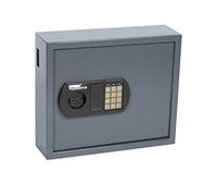 ProfiOffice OfficeForce Caja Fuerte con Llaves con Cerradura Electrónica, Caja de Seguridad con Código Numérico para 50 Llaves, Cerradura de Doble Perno, Acero, 34 x 40 x 12 cm (20101)