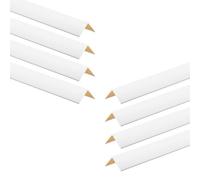 ProfiPVC Pack de 8 perfiles angulares PVC 25x25mm 200cm Blanco | Perfil angular autoadhesivo de PVC para proteger esquinas, bordes y cantos, fácil de cortar e instalar, uso interior
