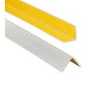 ProfiPVC Perfil angular de PVC 30x30mm, 100cm - ángulo pvc, autoadhesivo listón de plástico, protección de esquinas y bordes, esquina de gomma para cantos - cantonera protector, Gris claro