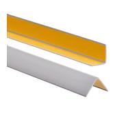 ProfiPVC Perfil angular de PVC 30x30mm, 180cm - ángulo pvc, autoadhesivo listón de plástico, protección de esquinas y bordes, esquina de gomma para cantos - cantonera protector, Gris