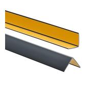 ProfiPVC Perfil angular de PVC 30x30mm, 90cm - ángulo pvc, autoadhesivo listón de plástico, protección de esquinas y bordes, esquina de gomma para cantos - cantonera protector, Antracita