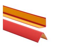 ProfiPVC Perfil angular de PVC 35x35mm, 200cm - ángulo pvc, autoadhesivo listón de plástico, protección de esquinas y bordes, esquina de gomma para cantos - cantonera protector, Rojo