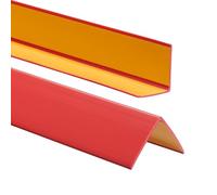 ProfiPVC Perfil angular de PVC 50x50mm, 130cm - ángulo pvc, autoadhesivo listón de plástico, protección de esquinas y bordes, esquina de gomma para cantos - cantonera protector, Rojo