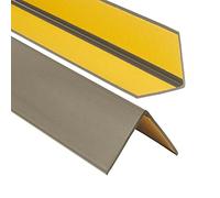 ProfiPVC Perfil angular de PVC 50x50mm, 150cm - ángulo pvc, autoadhesivo listón de plástico, protección de esquinas y bordes, esquina de gomma para cantos - cantonera protector, Latón