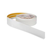 ProfiPVC Perfil Angular Suelo 50x20mm - 10 metros, Rodapié de acabado, ideal para cocina y baño, cinta autoadhesiva de PVC, rodapié flexible y blanda, Gris claro