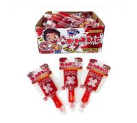 Profisa Caramelo Líquido Blood Bag 60g x 24u - Caja Expositora con Bolsitas Sangre Sabor a Fresa | Sin Gluten | Divertido y Original para Halloween, Fiestas y Regalos Dulces