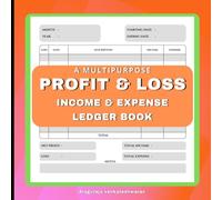 Profit and Loss Ledger Book for Small Business | Income and Expense Log Book, Book Keeping Log for Small Business, Personal Finance Tracker: ... blank column|100 Pages 8.5*8.5 inches | Red