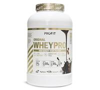 PROFIT - Concentrado de proteína de suero de leche - Calidad Promiko - Alto en BCAA, glutamina y aminoácidos esenciales. Con enzimas digestivas - Sabor chocolate avellanas - 2000 gr = 60 servicios