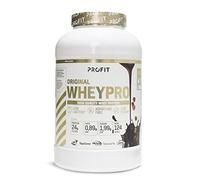 PROFIT - Concentrado de proteína de suero de leche - Calidad Promiko - Alto en BCAA, glutamina y aminoácidos esenciales. Con enzimas digestivas - Sabor chocolate avellanas - 1000 gr = 30 servicios