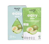 PROFIT - Easy Drink Melón- Bebida instantánea con saborizante natural sin azúcares sabor Melón - Ideal para hidratarte y disfrutar de un refresco bajo en calorías - 15 sobres de 9 gramos