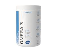 PROFIT Omega 3 IFOS - Suplemento de Aceite de Pescado 33/22 (EPA/DHA) - 90 Perlas - Apoyo Cardiovascular, Cerebral y Anti-Inflamatorio