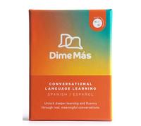 ProFluency - Dime Más - Tarjetas de conversación en español (60 tarjetas de aviso) - iniciadores de conversación y aprendizaje - Juego de preguntas y respuestas para amigos, familiares, estudiantes de