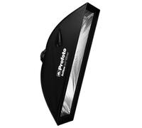 Profoto Tira de caja de luz de 1 x 4 pies con soporte todo en uno y difusor extraíble para iluminación de bordes o bordes (plata)
