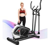 Profun Bicicleta Elíptica 16 Niveles Resistencia Control Electrónico, Elíptica con 16 libras Volante Inercia , Medición de Pulso,Conexión con App,Monitor LCD,Carga máxima: 200kg