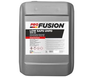 ProFusion 10W-40 20L Low SAPS UHPD Diesel - Aceite de Motor Semisintético para Camiones y Autobuses con Filtro DPF - Tecnología Low SAPS, Servicio Pesado y Intervalos Extendidos - API CJ-4, ACEA E6/E9