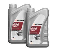 ProFusion 5W-40 2L (Pack de 2 x 1L) Elite Ultra - Aceite de Motor Sintético Gasolina y Diésel con DPF - Protección Total, Arranque en Frío y Limpieza Eficiente - API SN, ACEA C3, VW 502.00/505.01