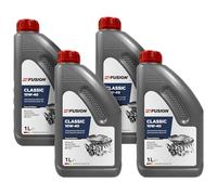 ProFusion Aceite para Motores Gasolina y Diésel 10W-40 - Lubricante para Coche - Pack de 4 x 1L = 4L